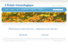 Tablet Screenshot of leclair-genealogique.com